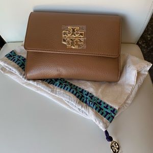 Tory Burch “Britten” chain wallet